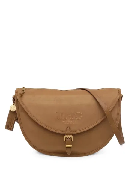 Geanta crossbody Liu Jo din piele de căprioară cu cataramă