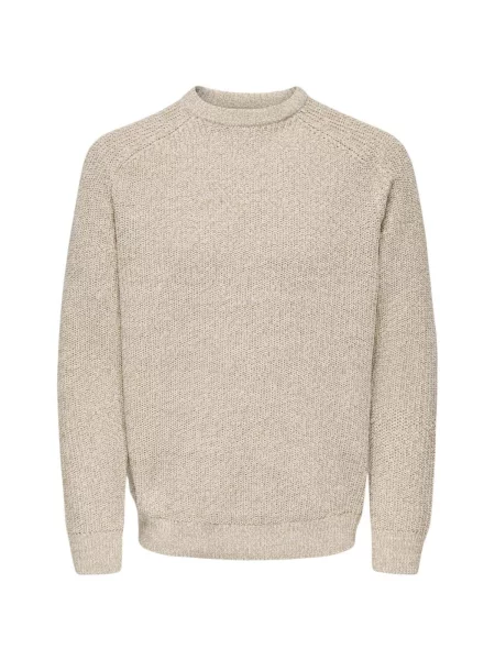 Pulover Only & Sons tricotate bej