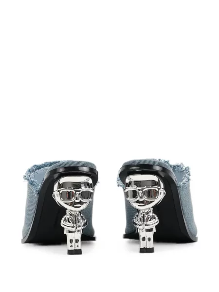 Sandale Karl Lagerfeld cu autograf albastru