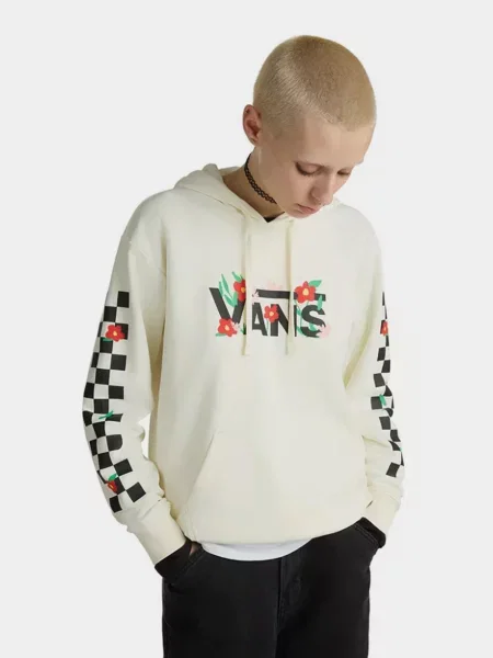 Худі Vans Fleurs Bff молочний бавовна/поліестер