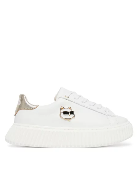 Sneakersy KARL LAGERFELD białe