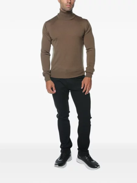 Pulover Emporio Armani de lână maro