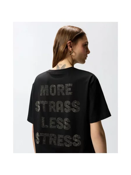 PINKO Tricou STREPITOSO / argintiu negru