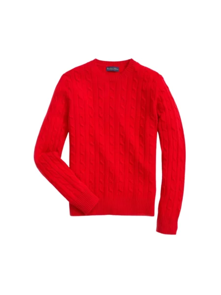 Sweter Brooks Brothers wełniany czerwony