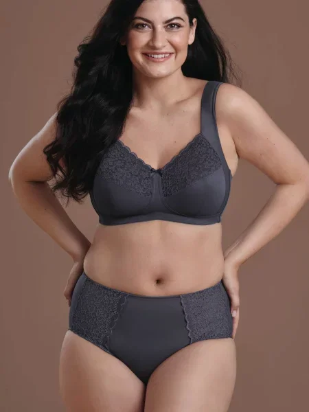 Бюстгальтер Anita графіт мікрофібра/сітка