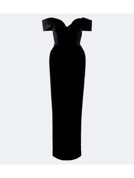 Rochie Rachel Gilbert de catifea negru