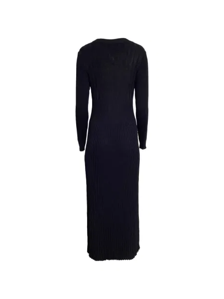 Rochie maxi Max Mara tricotate lungă de costum negru
