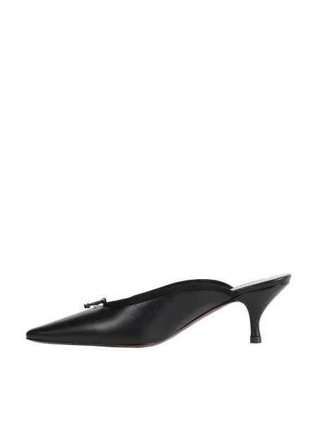 Klapki mules Vivienne Westwood skórzane czarne