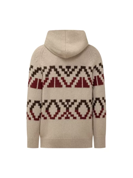 Sweter Malo żakardowy beżowy