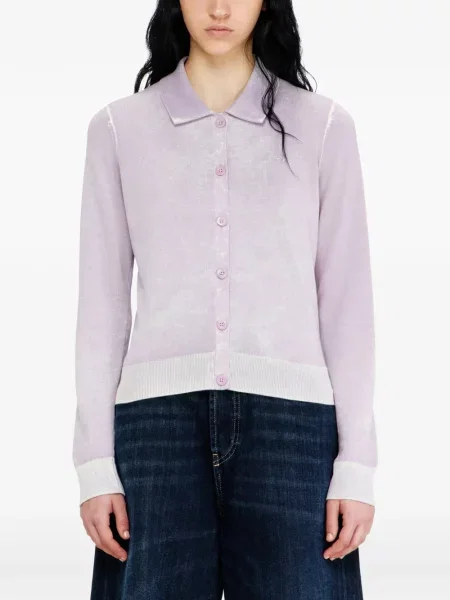 Cardigan Diesel cu broderie violet
