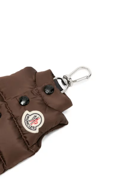 Prsluk od perja Moncler smeđa