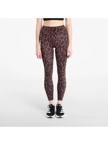 Legginsy adidas Optime Power Leopard Leggings Black/ Almost Yellow M czarne
