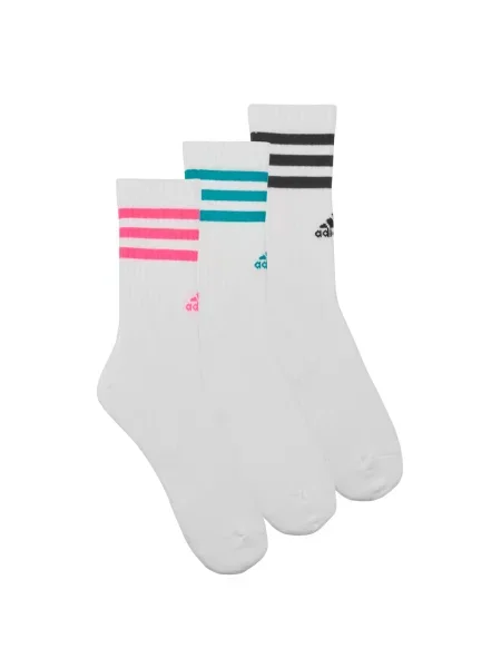 Nogavice Adidas s črtami bela