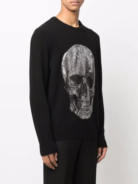 Sweter Philipp Plein z kaszmiru czarny