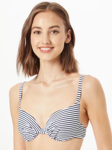 NATURANA Bikini felső fekete fehér