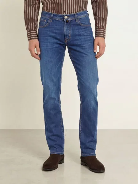 Jacob Cohen Džíny Bard Slim Fit mid blue modré