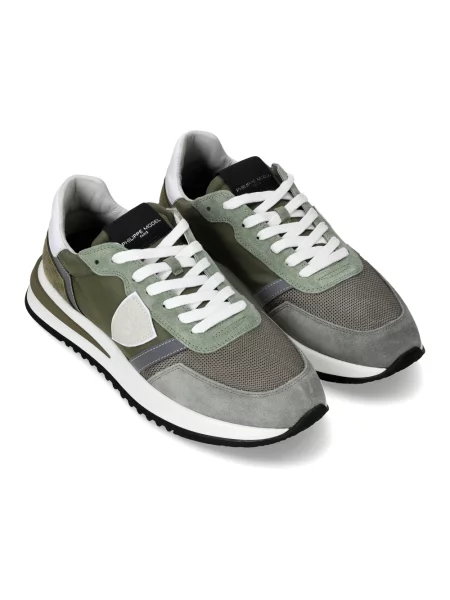 Sneakersy Philippe Model skórzane zielone
