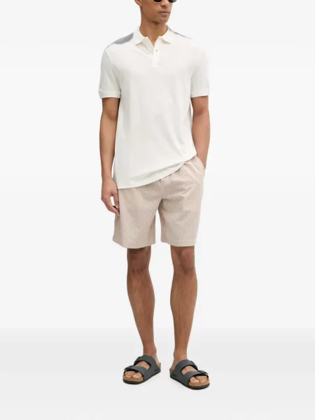 Scurt tricou polo Guess alb