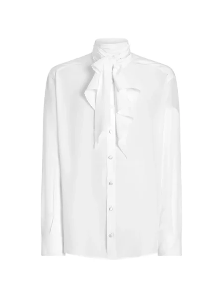 Cămașă Dolce & Gabbana de mătase alb