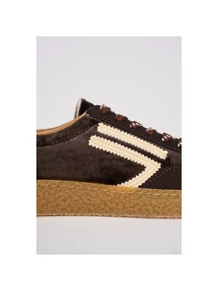 Sneakersy Puraai skórzane brązowe