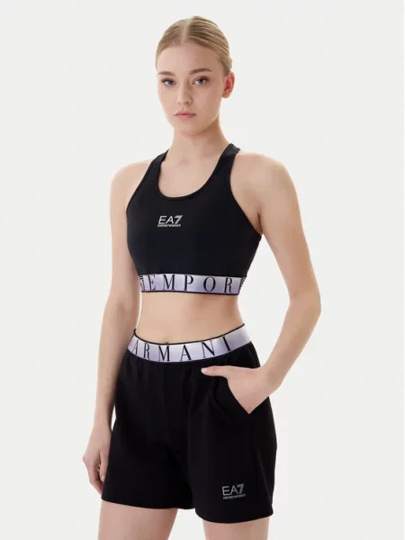 Emporio Armani Sportski grudnjak / bijela crna