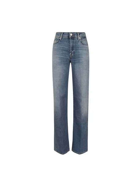 7 For All Mankind Dżinsy Z Szerokimi Nogawkami Lotta blau niebieskie