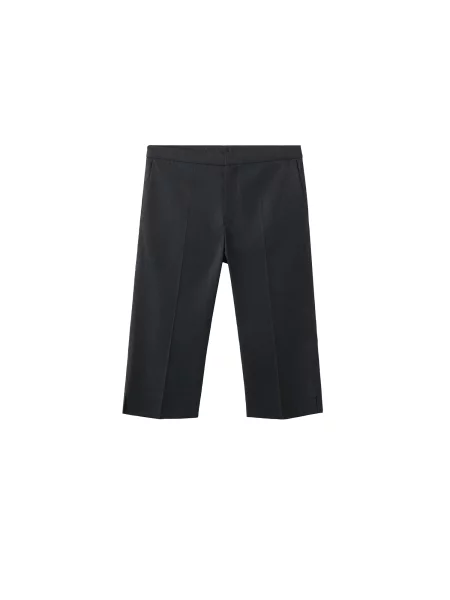 MANGO Pantaloni cu dungă NAPOLI' negru
