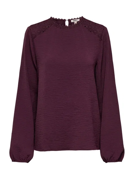 ONLY Bluză ONLKATCHA vin roșu