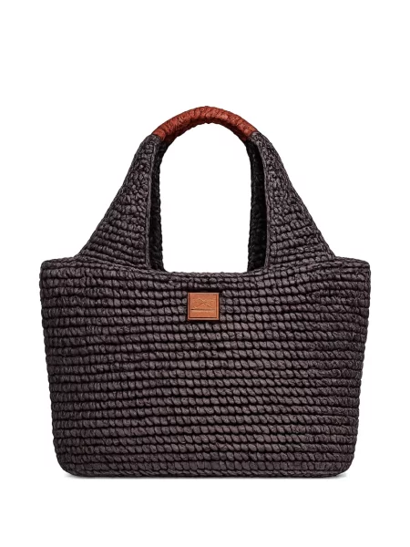 Geantă shopper Sundek cu autograf negru