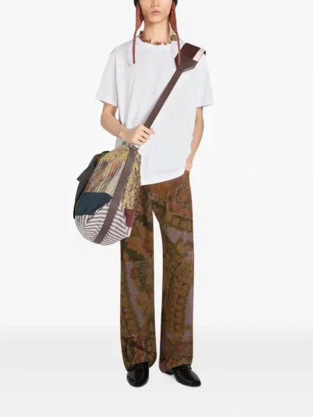 Pantaloni Dries Van Noten maro