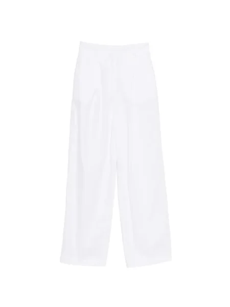 Pantaloni Thelatest plisate alb
