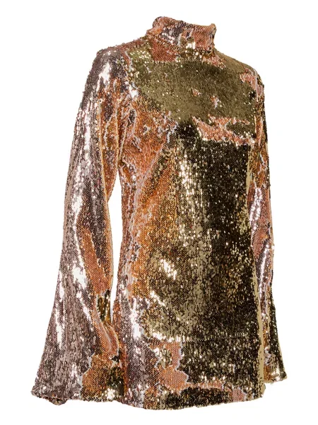 Lung rochie mini Halpern cu paiete