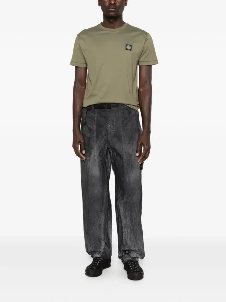 Marškinėliai Stone Island apvaliu kaklu akmenys žalia