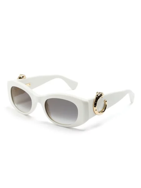 Saulės akiniai Cartier Eyewear balta