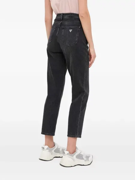Blugi Guess cu 5 buzunare cu autograf negru
