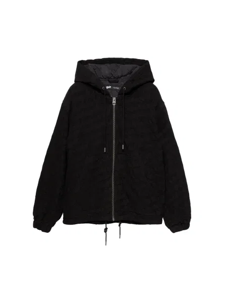 Pull&Bear Geacă de primăvară-toamnă negru