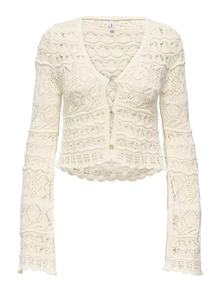 ONLY Pletena jopa ONLCOLETTE kremna