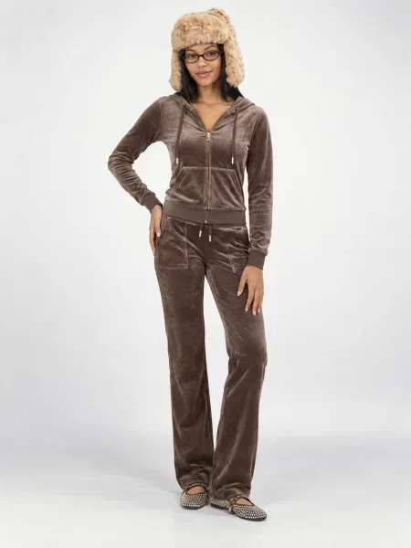 Pantaloni Juicy Couture alergare maro