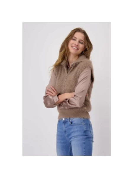Sweter Monari brązowy