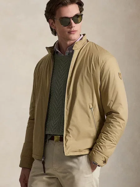 Polo Ralph Lauren geacă de tranziție pentru bărbați bej