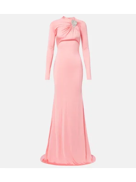 Rochie David Koma din satin roz