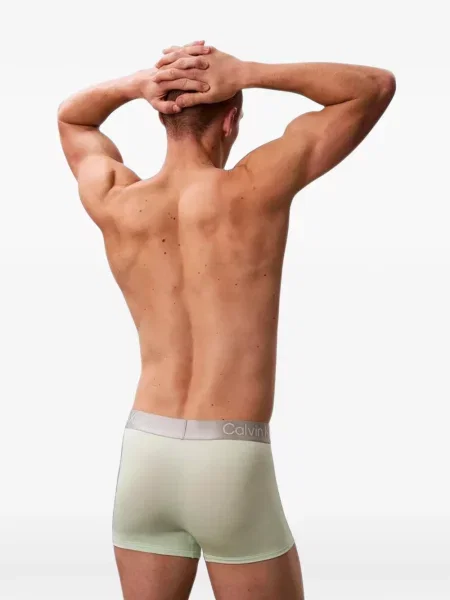 Boxeri Calvin Klein Underwear cu autograf verde