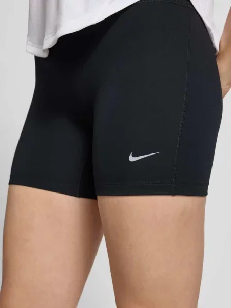 Spodenki kolarki z logo i elastycznym pasem Nike Training czarne