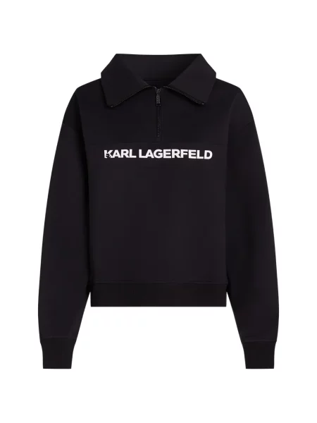 Pulover Karl Lagerfeld cu imagine negru