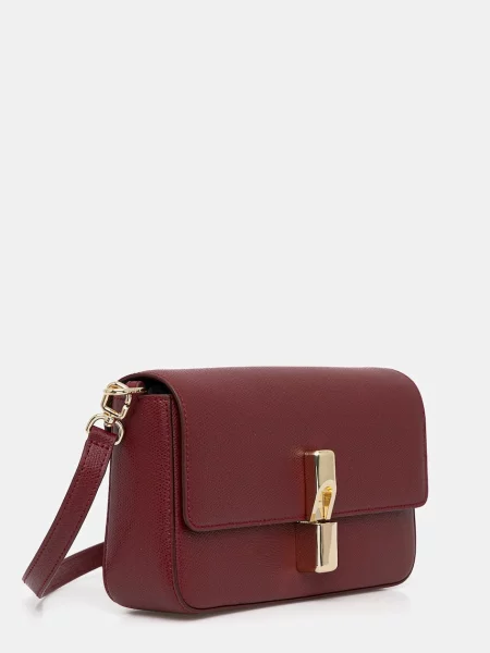 Кожаная сумка Furla красная