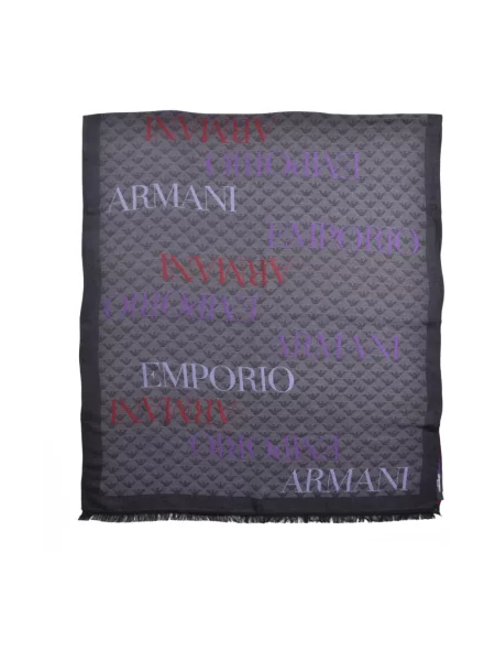 Szal Emporio Armani szara