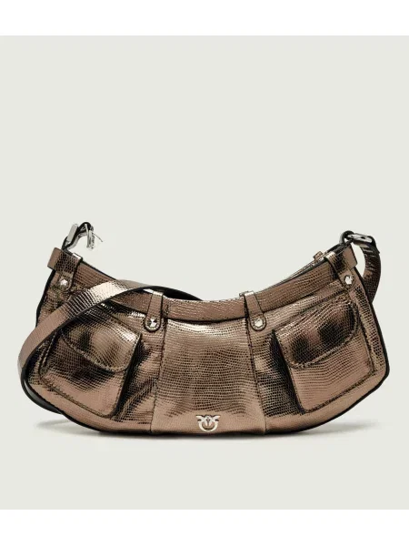 Pinko De piele geantă pe umăr Pocket body Mini