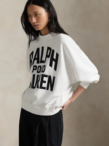 Polo Ralph Lauren Bluza Kobiety jednolity S biały