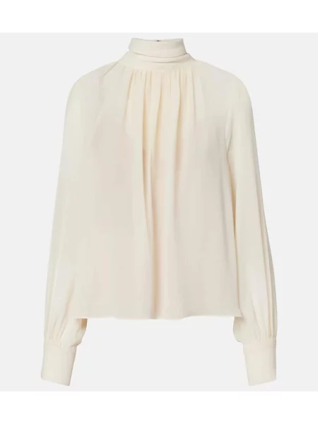 Bluză Vince din șifon bej