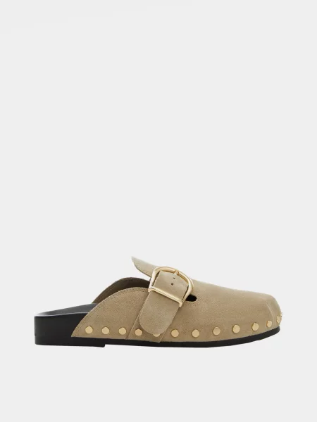 Сабо Mango коричневые